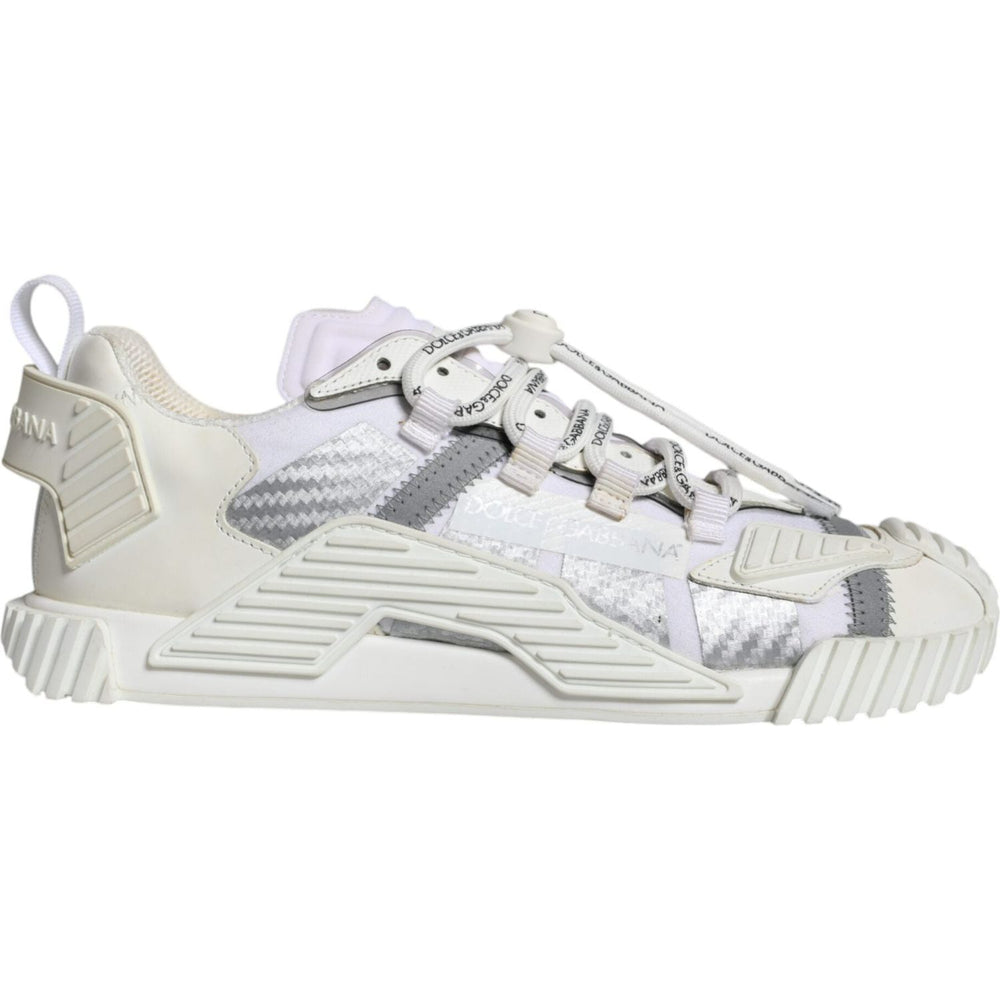 Dolce & Gabbana White Lace Up Low Top NS1 Sneakers Shoes MV6190-39