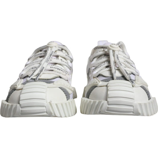 Dolce & Gabbana White Lace Up Low Top NS1 Sneakers Shoes MV6190-39