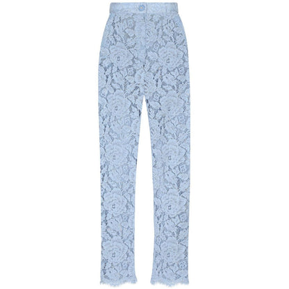 Dolce & Gabbana Embroidered Lace Trousers