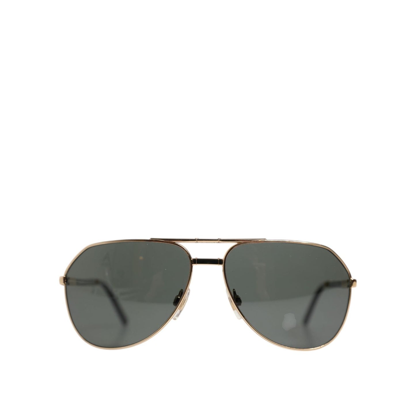 Dolce & Gabbana Gold DG2106K Pilot Frame Tinted Lens Polarized Sunglasses