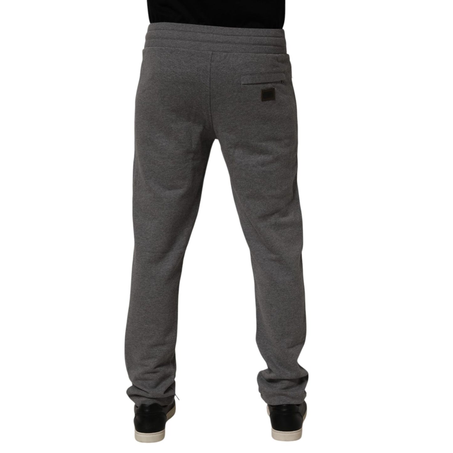 Dolce & Gabbana Gray Cotton Jogger Sweatpants Trouser Pants