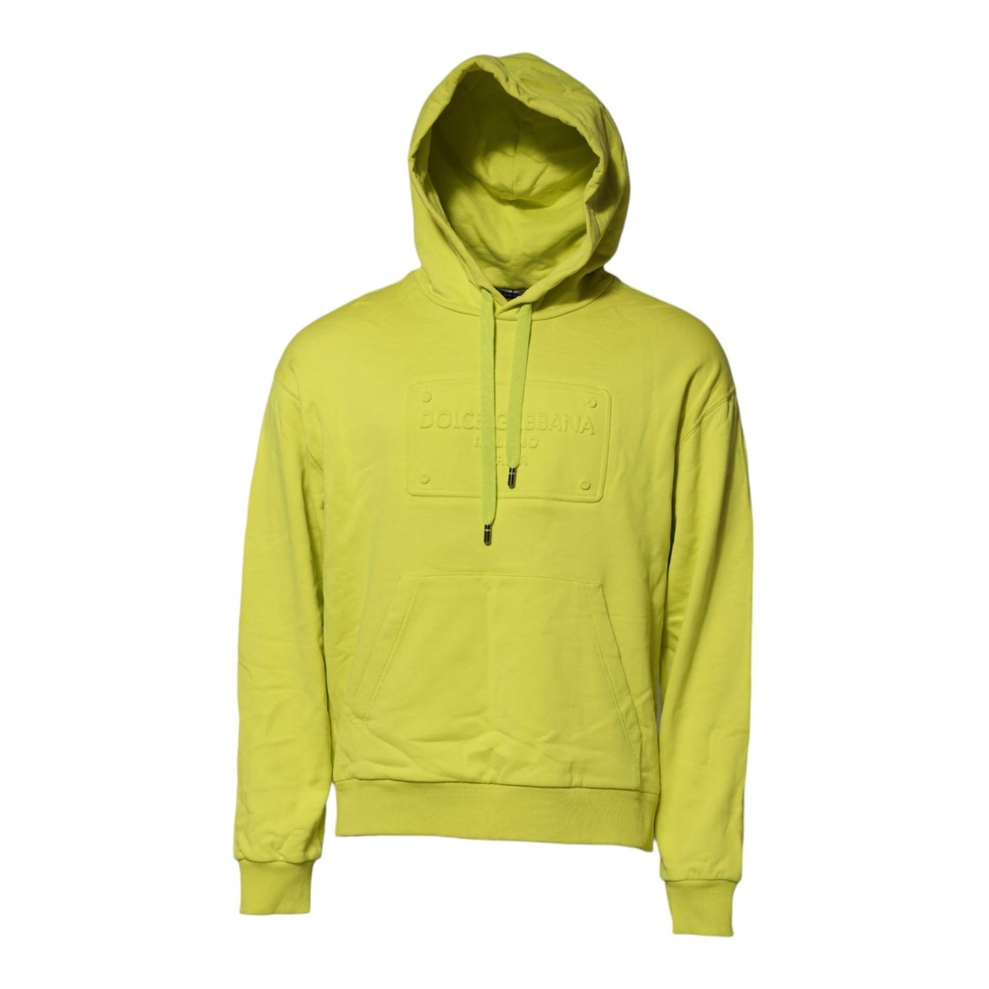 Dolce & Gabbana Green Cotton Hooded Logo Sweatshirt Sweater