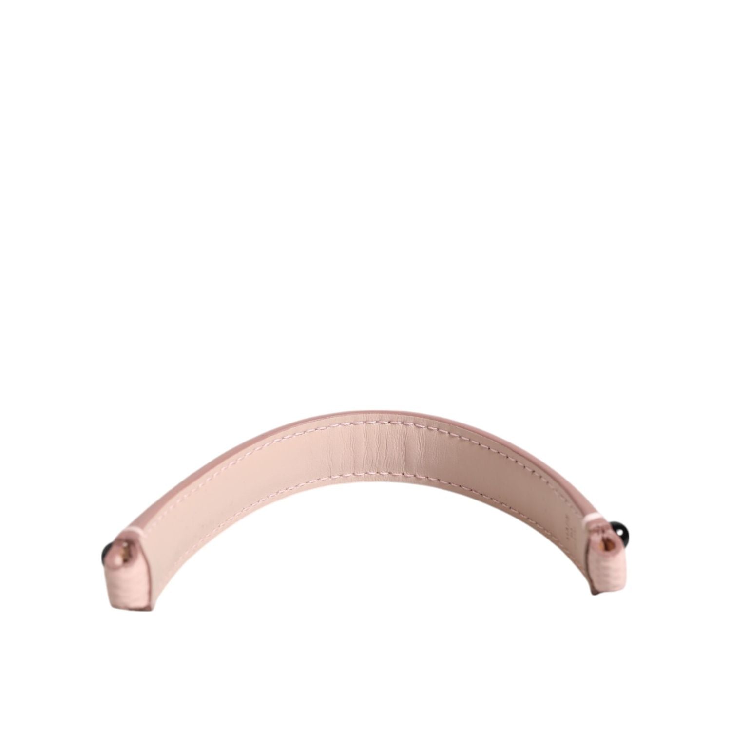 Dolce & Gabbana Light Pink Embellished Leather Bag Handle  Shoulder Strap