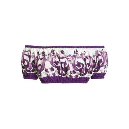 Dolce & Gabbana Maiolica print cotton top