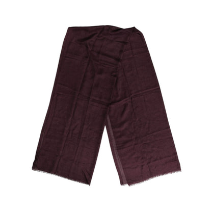 Dolce & Gabbana Maroon Cashmere Neck Warmer Wrap Shawl Scarf