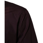 Dolce & Gabbana Maroon Cotton Collared GOLD Formal Dress Shirt