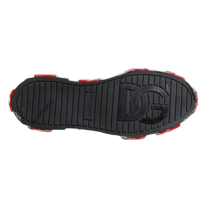 Dolce & Gabbana Multicolor Camouflage High Top Sneakers Shoes