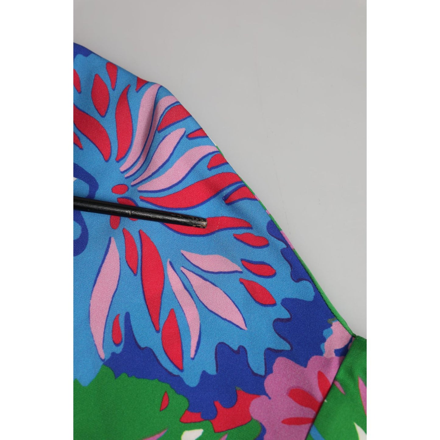 Dolce & Gabbana Multicolor Floral Print Silk Tunic Blouse Top