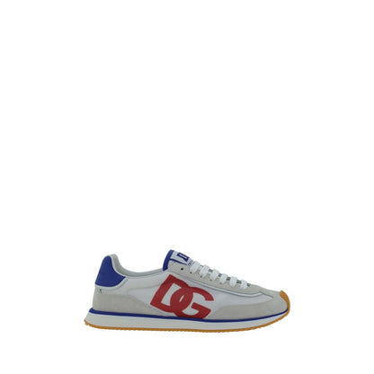 Dolce & Gabbana Multicolor Rubber Low Top Sneakers with suede details and logo on the tongue, featuring a structured sole.