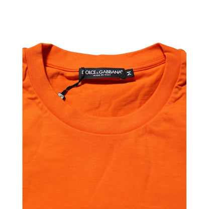 Dolce & Gabbana Orange DGVIB3 Crew Neck Short Sleeves T-shirt