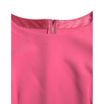 Dolce & Gabbana Pink Polyester Long Sleeves Sheath Midi Dress