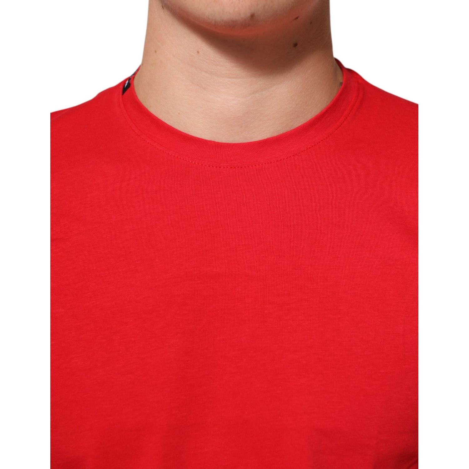 Dolce & Gabbana Red Goodluck 2023 Cotton Crew Neck T-shirt