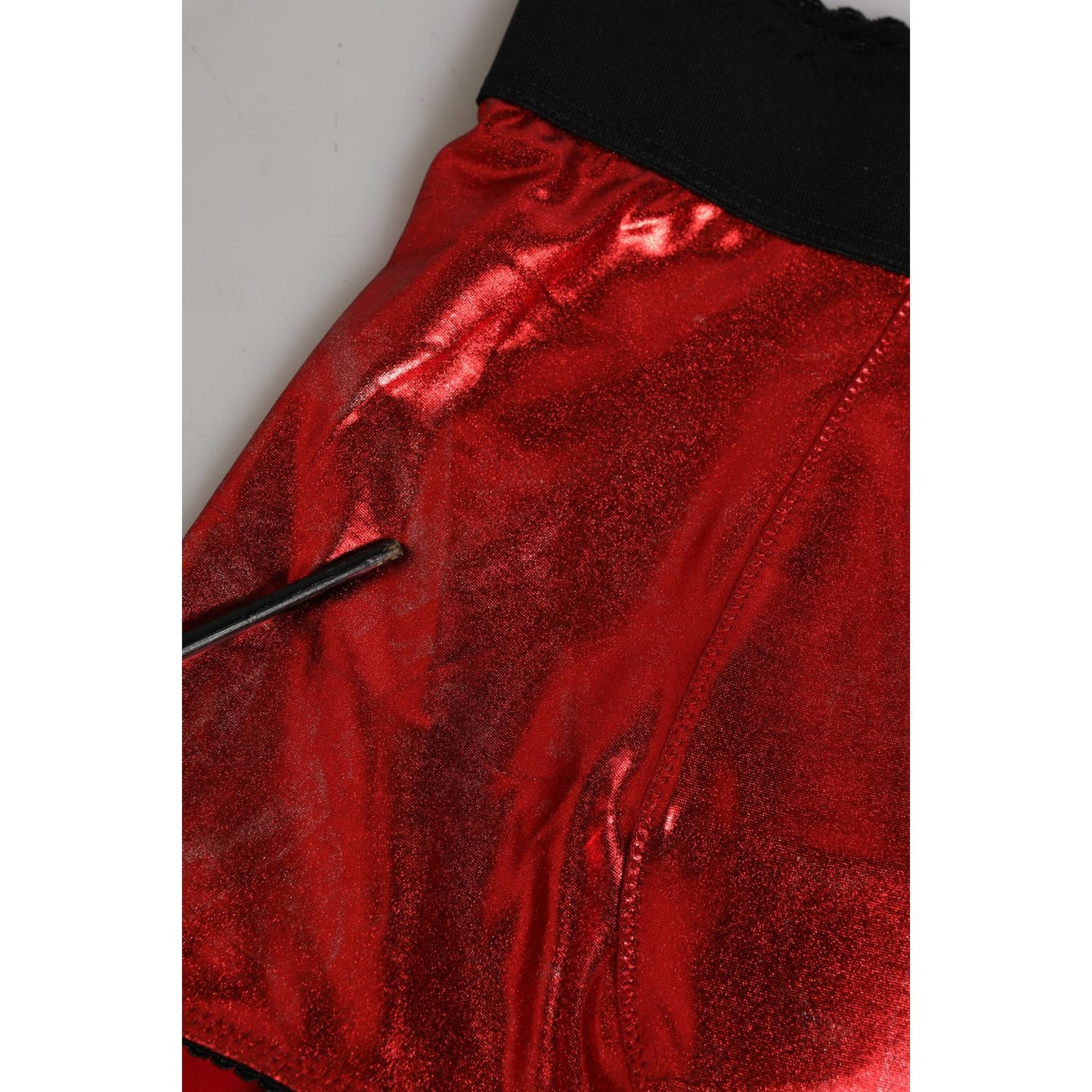 Dolce & Gabbana Red Polyester High Waist Girdle Women Underwear