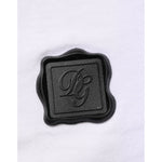 Dolce & Gabbana White Cotton Logo Patch V-neck Tee T-shirt