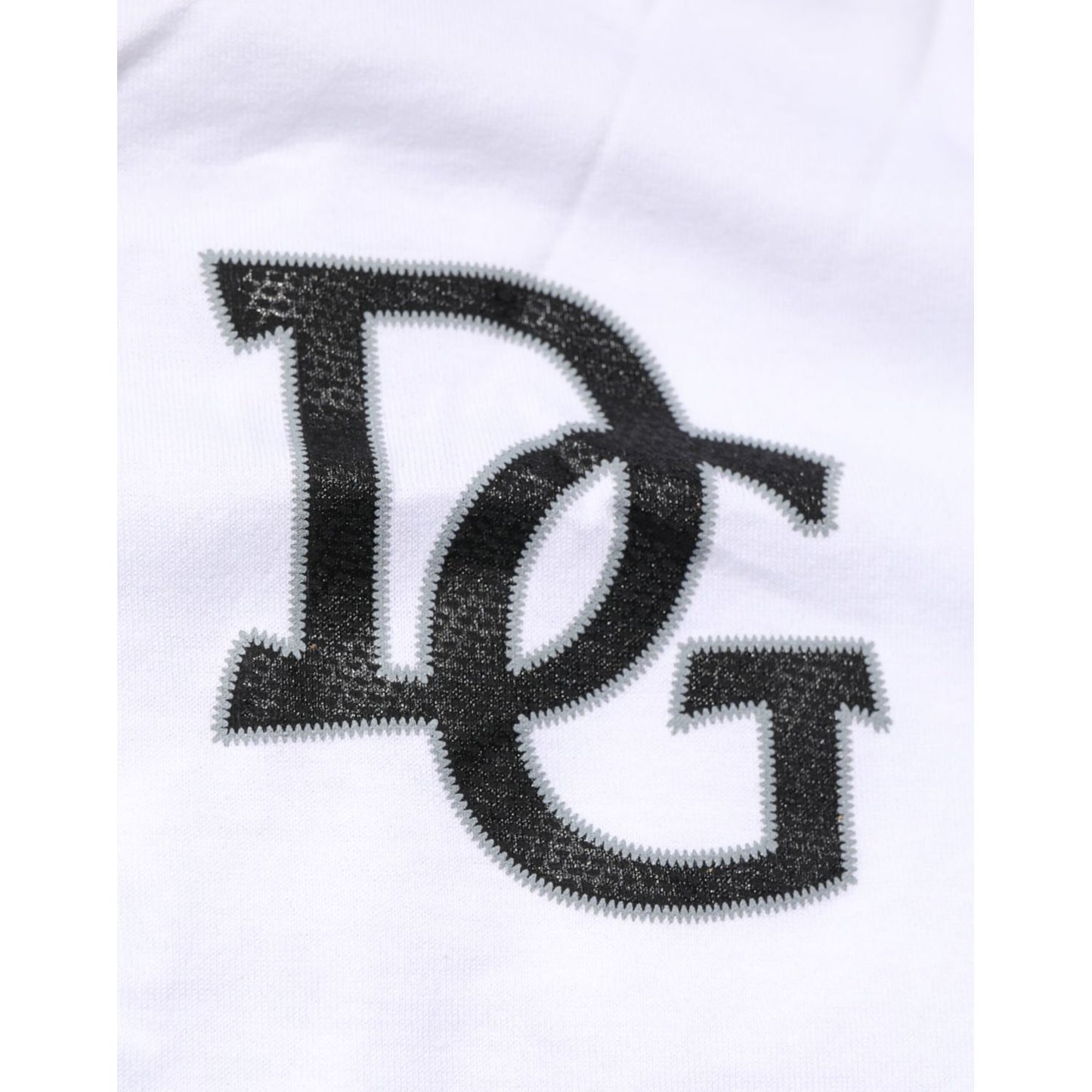 Dolce & Gabbana White #DGMillennials King Crown V-neck T-shirt