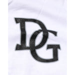 Dolce & Gabbana White #DGMillennials King Crown V-neck T-shirt