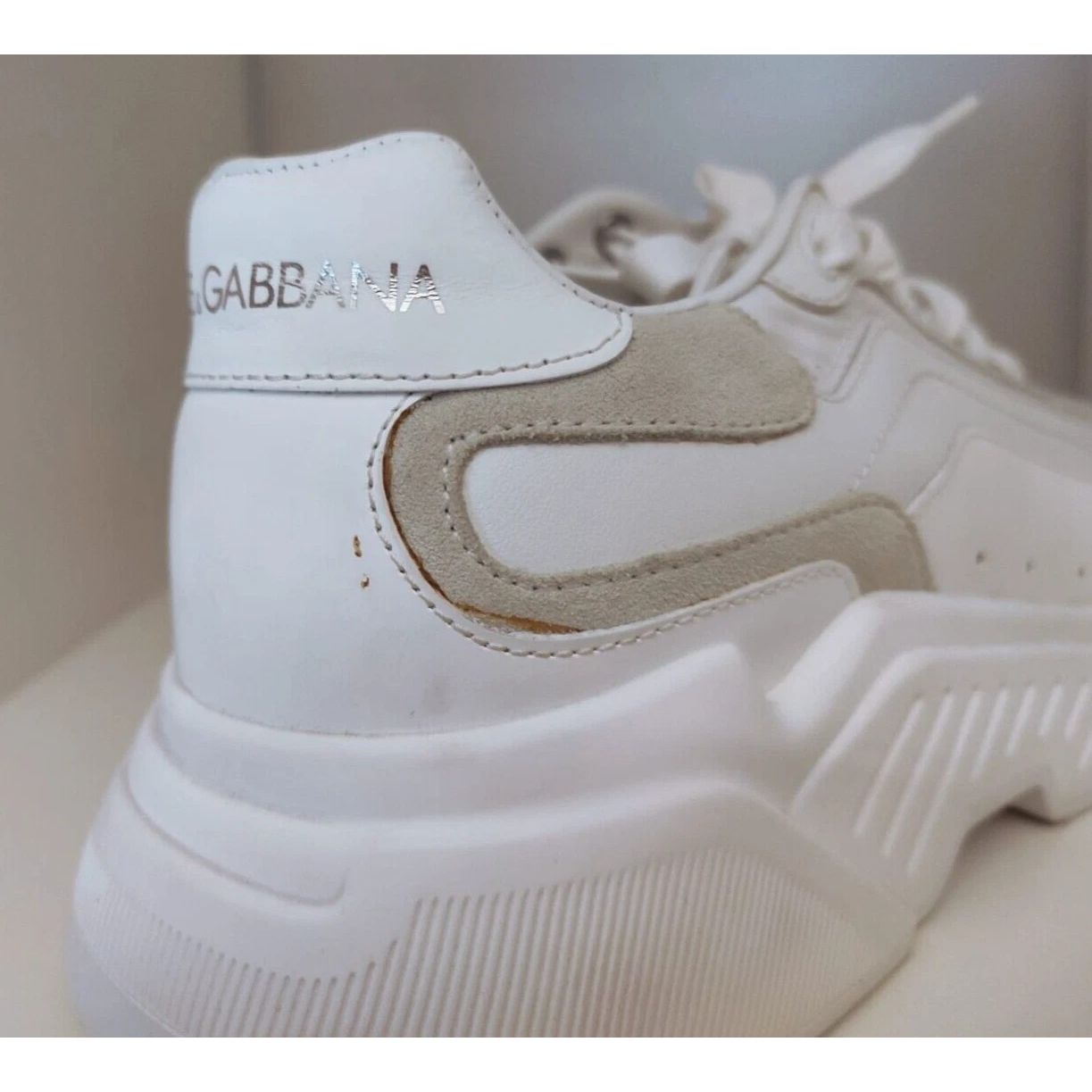 Dolce & Gabbana White Daymaster Low Top Mens Sneakers