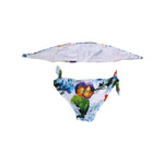 Dolce & Gabbana White Floral Swimsuit 2 Piece Top Bottom Swimwear