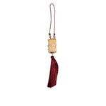 Dolce & Gabbana White Resin Gold Metal Crossbody Mini Purse Tassel Bag