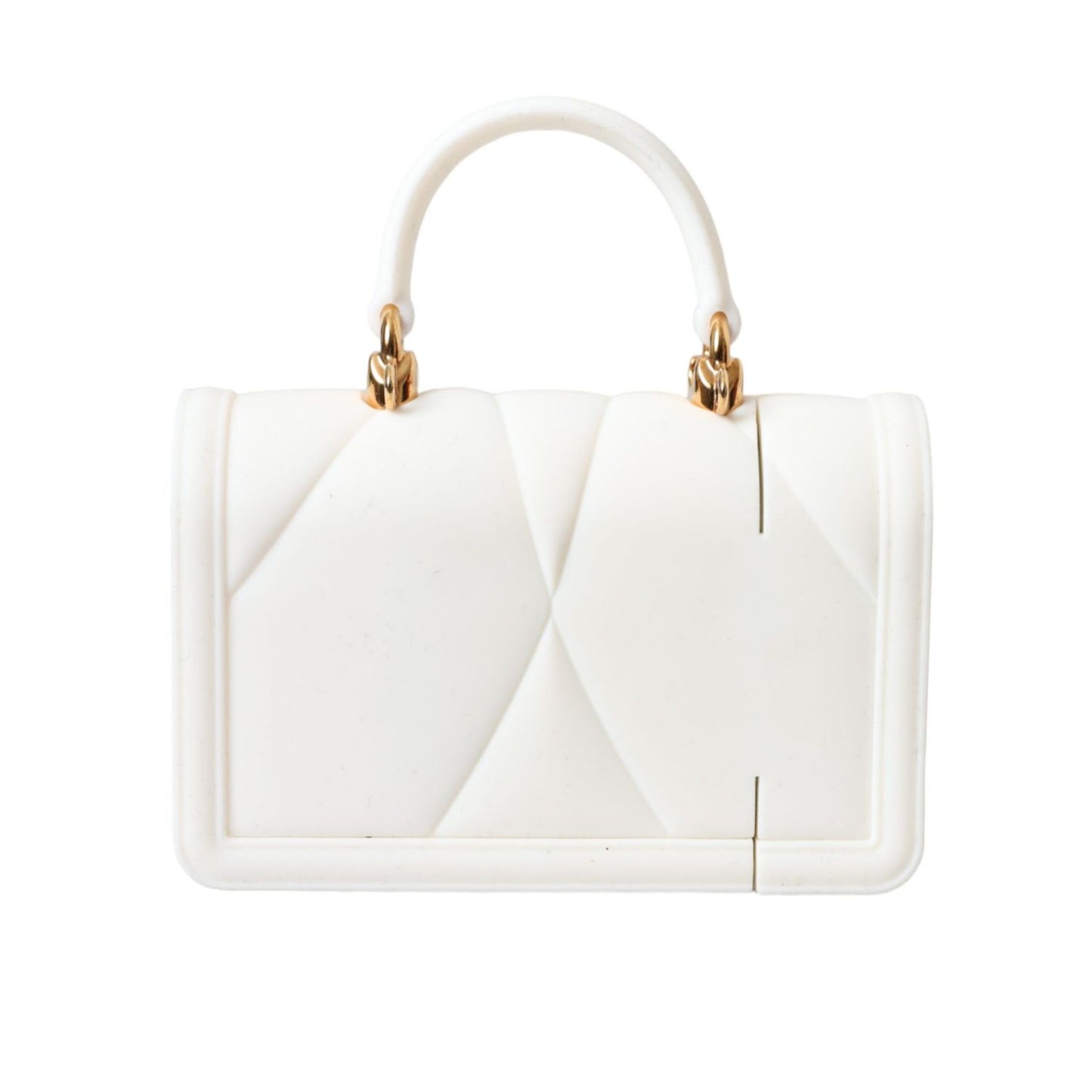 Dolce & Gabbana White Silicone Devotion Heart Cover Hand Bag Airpod Case