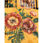 Dolce & Gabbana Yellow Secret Graden Floral Cotton Crew Neck T-shirt