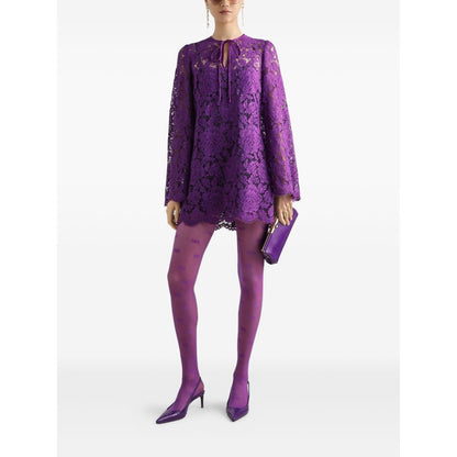 Dolce & Gabbana bell sleeves Lace mini dress