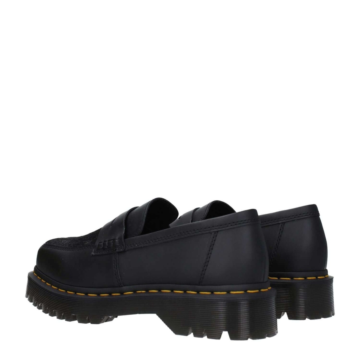 Dr. Martens Black Leather Slip-On Loafers