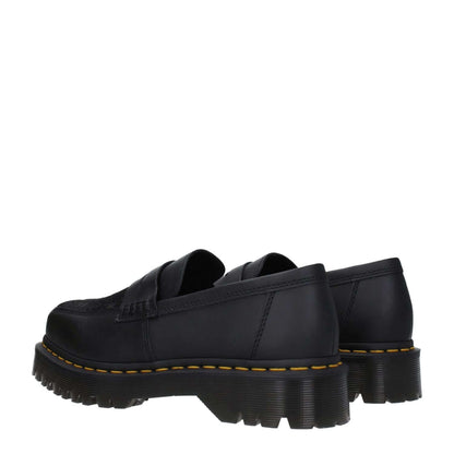 Dr. Martens Black Leather Slip-On Loafers