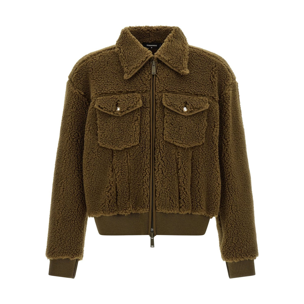 Dsquared² Brown Polyester Full-Length Jacket