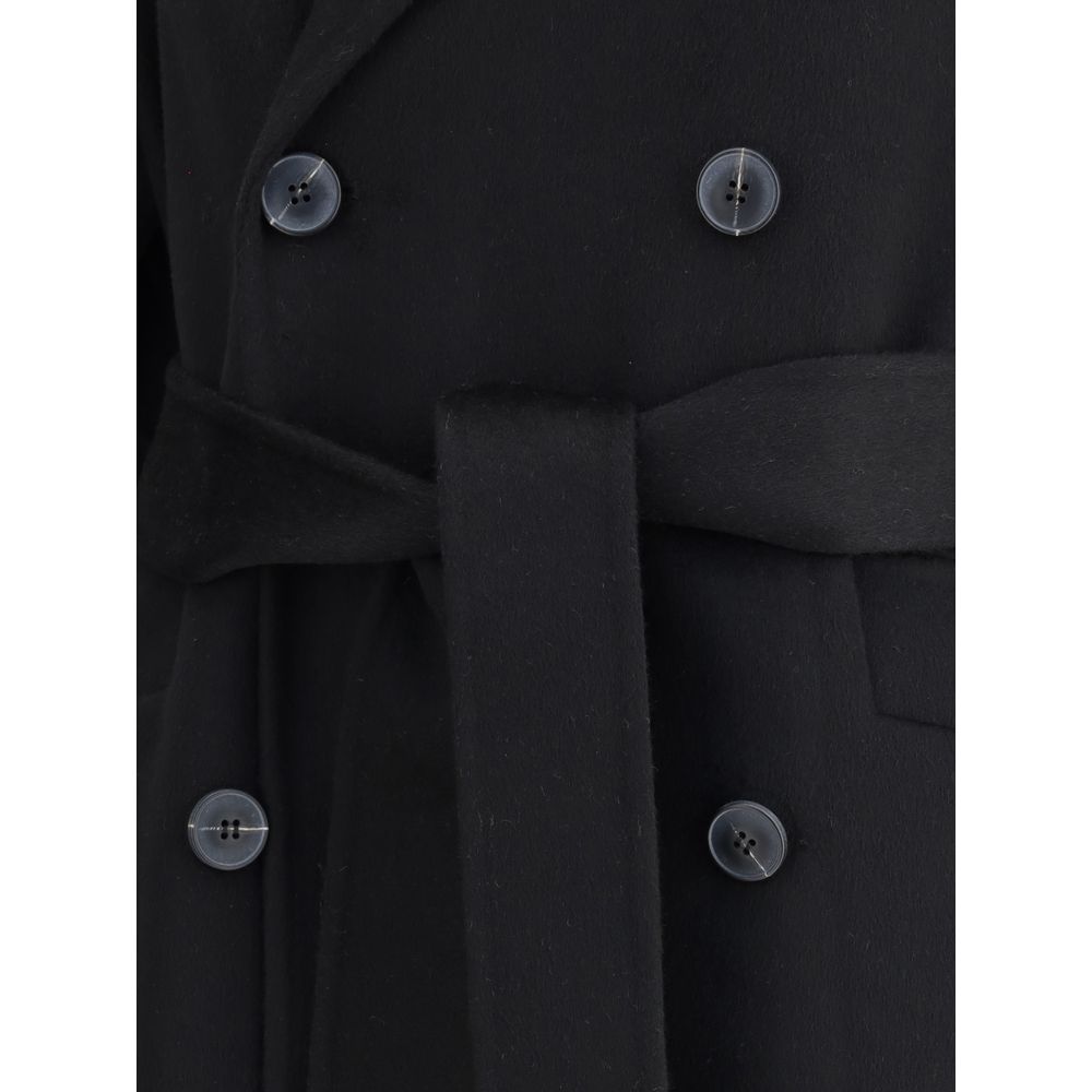 Dynamis Studio Black Wool Coat