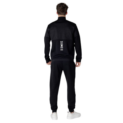 EA7 Emporio Armani Black Cotton Sweatsuit