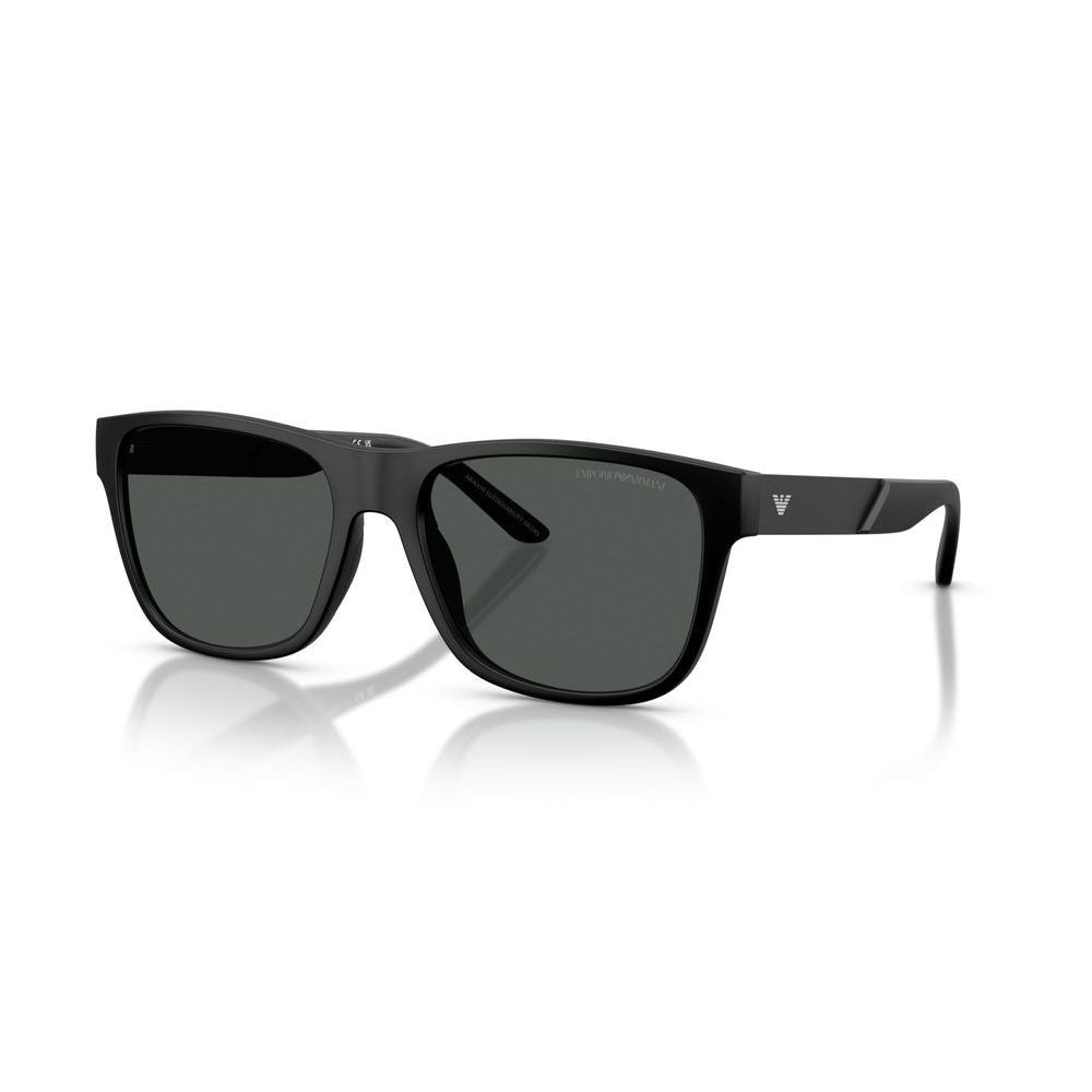 EMPORIO ARMANI MOD. EA 4243 acetate sunglasses for gents, stylish black frame design.