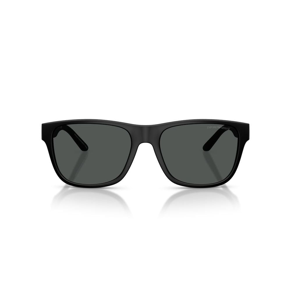 EMPORIO ARMANI MOD. EA 4243 sunglasses for men in acetate material, featuring a sleek black design suitable for gentlemen.