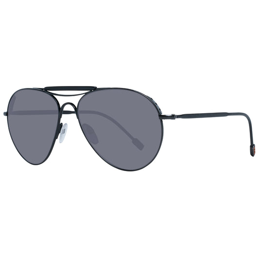 ERMENEGILDO ZEGNA MOD. ZC0020 02A57 Gent sunglasses with dark lenses and black frame.