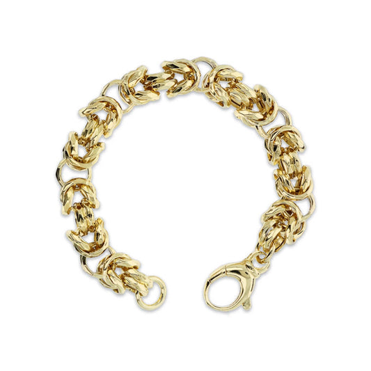 ETRUSCA JEWELS JEWELRY Mod. WSET00749.YG gold bracelet on white background