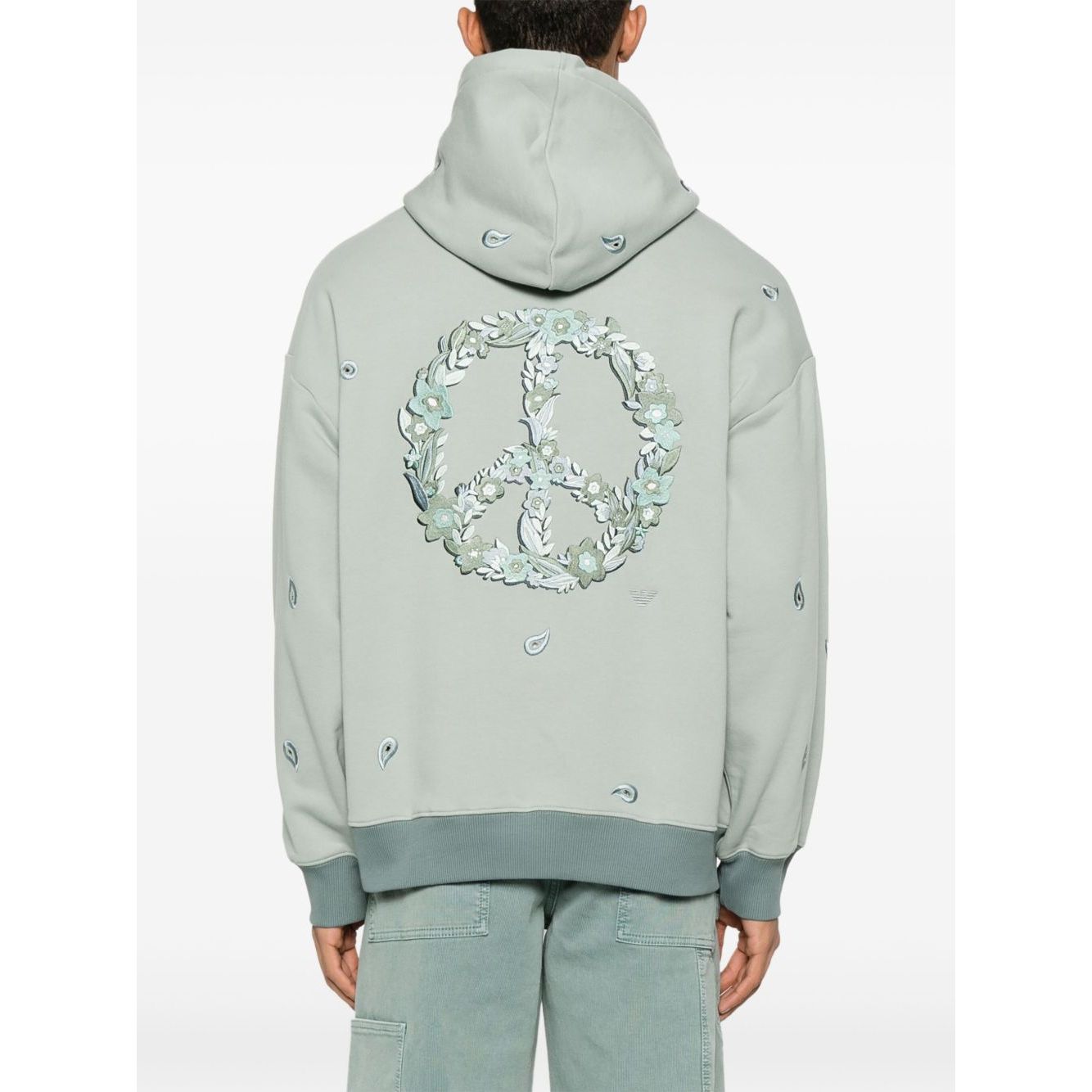 Emporio Armani Sweaters Clear Blue Topwear