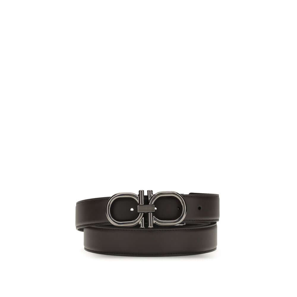 Ferragamo Brown Calf Leather Bos Taurus Regular Belt