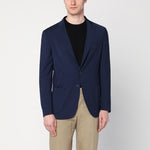 Santaniello Blue wool-blend single-breasted jacket G500E2489B/Q_SANTA-76B_202