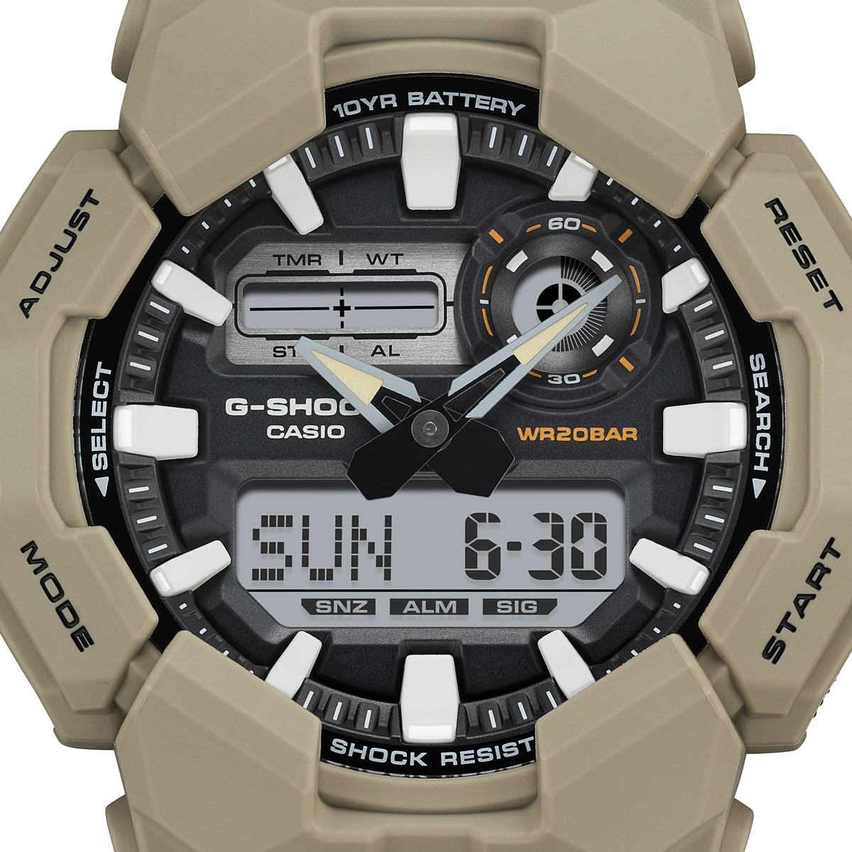 CASIO G-SHOCK Mod. NEW RUGGED BASIC Digital 10-Year Battery