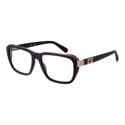GUESS MOD. GU50137 55082 gents eyewear with black frame and gold accent temples