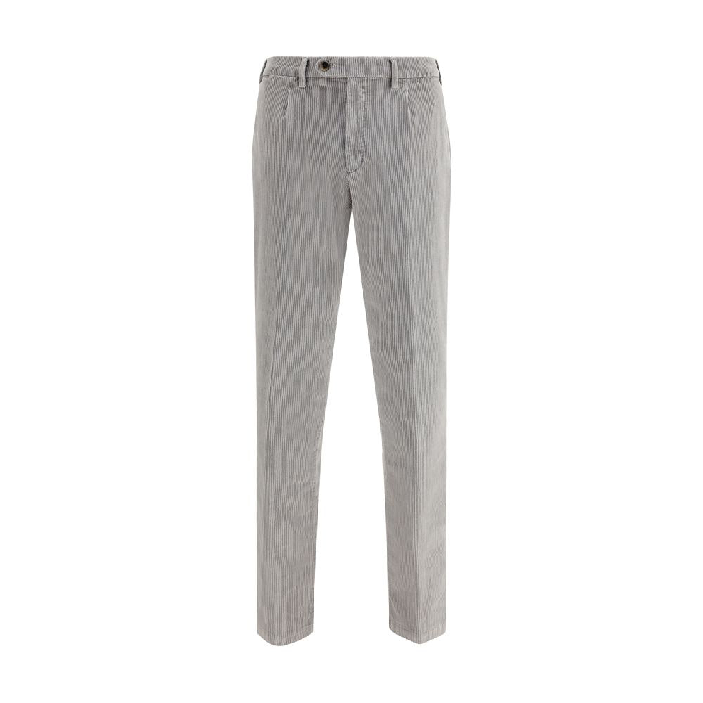 Germano Gray Cotton Casual Pants