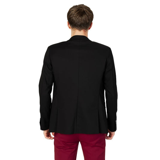 Gianni Lupo Black Cotton Blazer GI-13068400009-IT48 | M