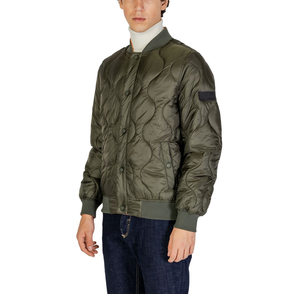 Gianni Lupo Green Polyamide Bomber