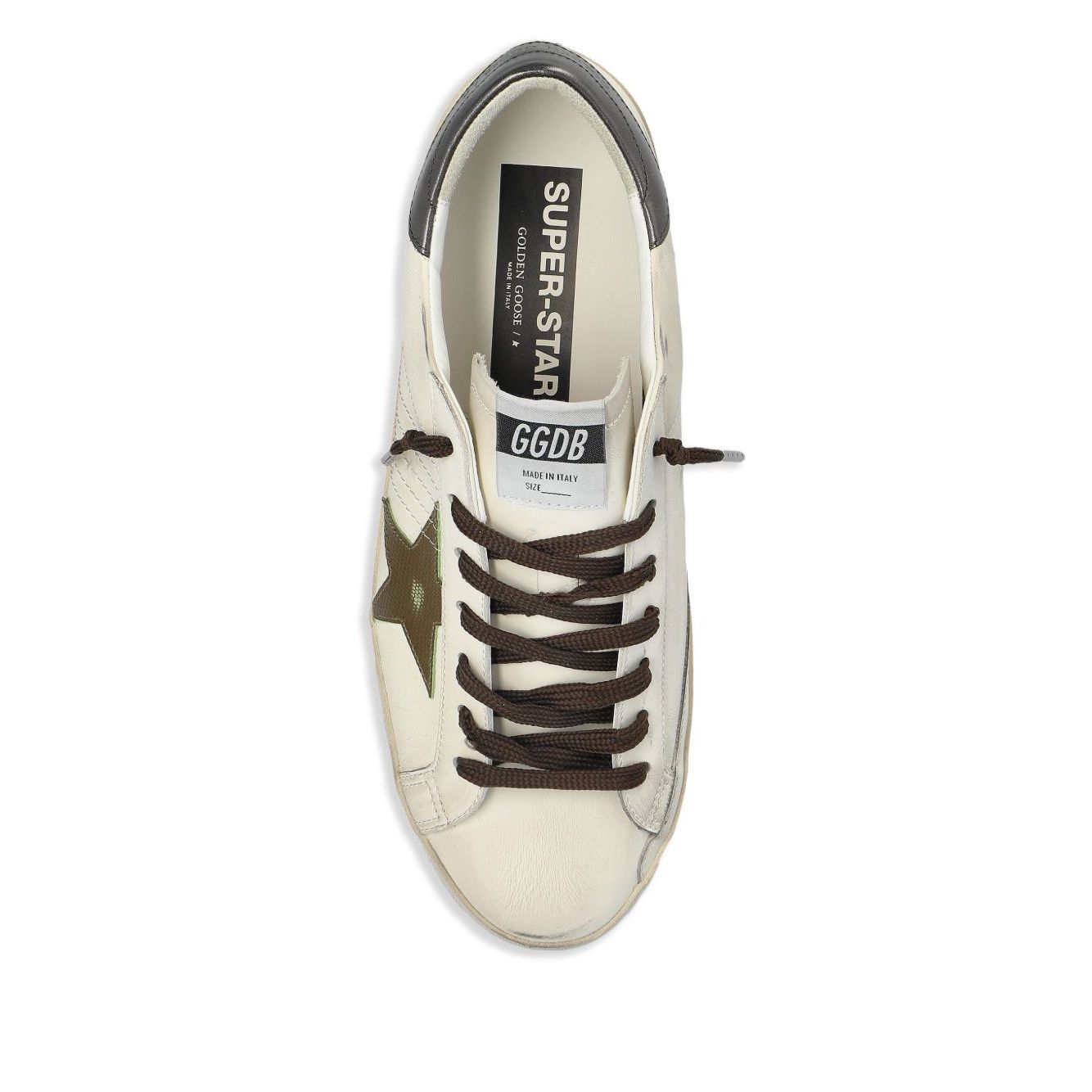 Golden Goose Super-Star in nappa leather with leather star and leather heel tab Sneakers