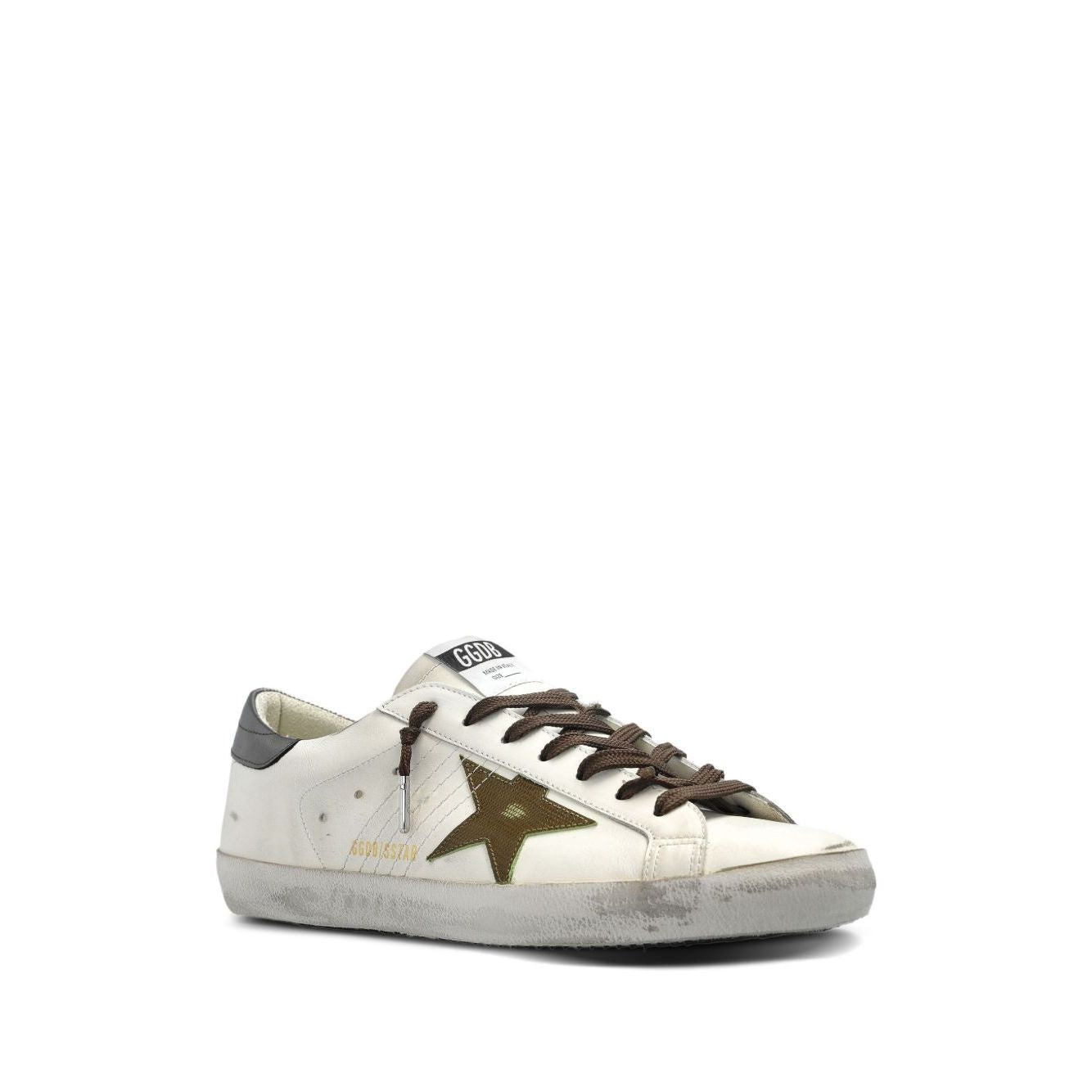 Golden Goose Super-Star in nappa leather with leather star and leather heel tab Sneakers
