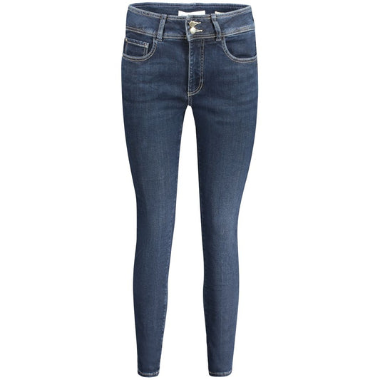 Guess Jeans Blue Cotton Women Skinny Jean with sleek silhouette and recycled materials