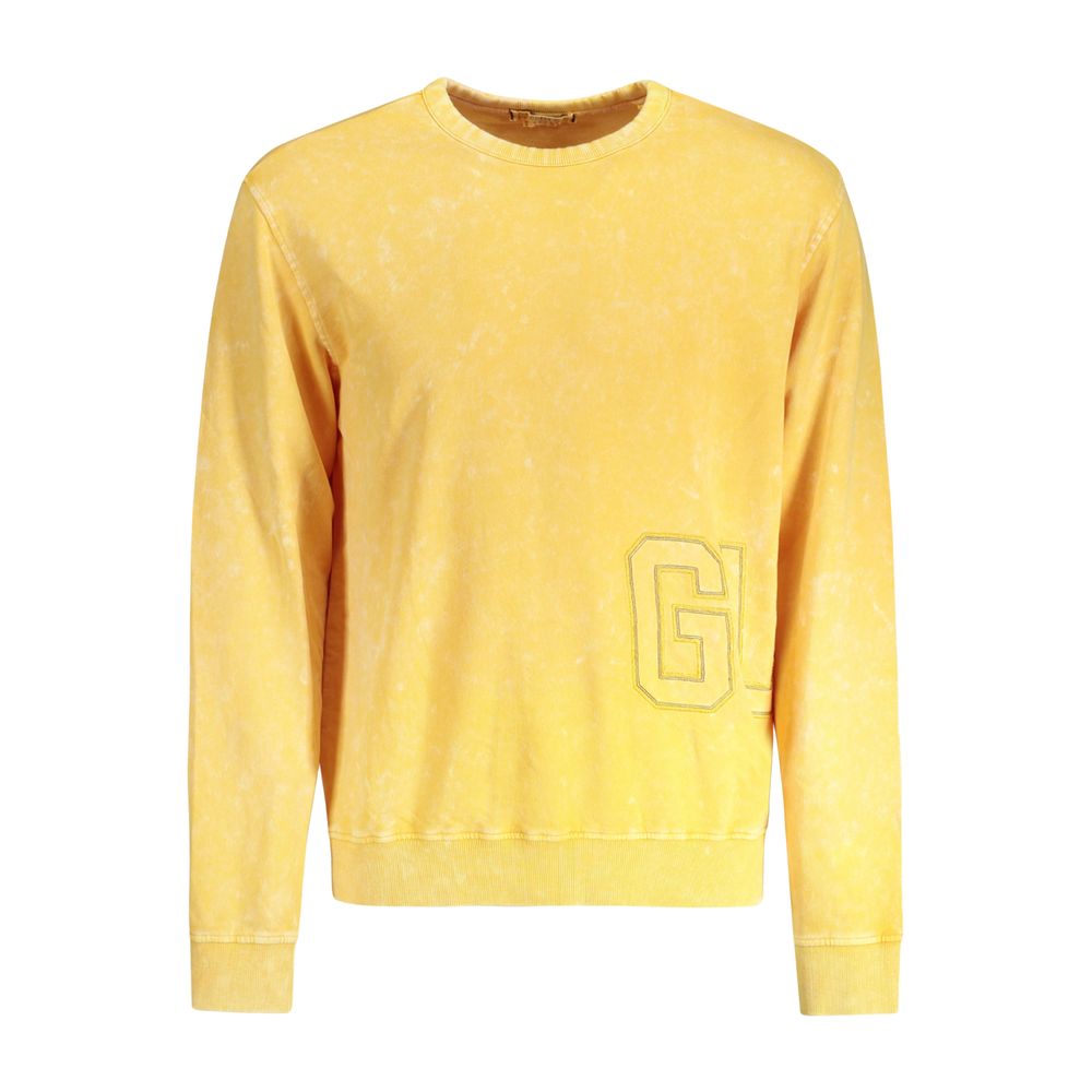 Guess Jeans Yellow Cotton Men Sweatshirt