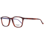 Hackett Brown Men Glasses Frame in full-rim acetate, rectangle style with demo lenses and branded case included.