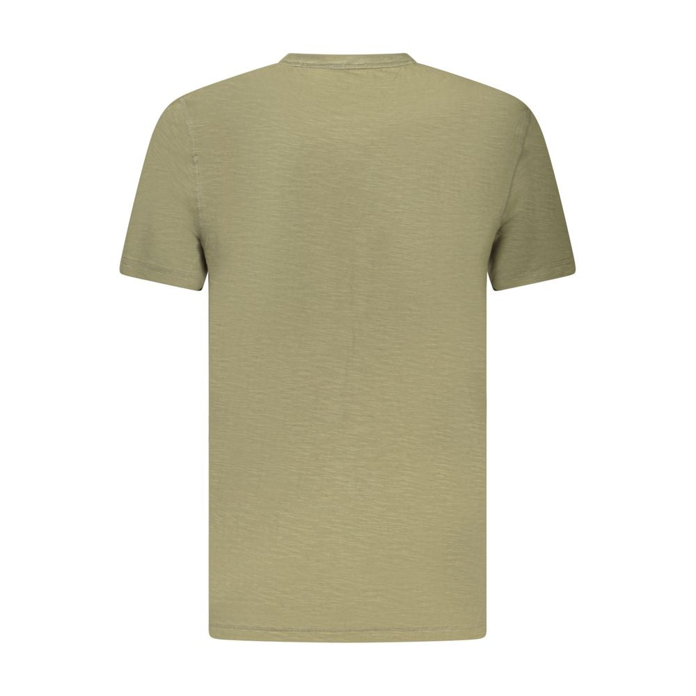 Hugo Boss Green Cotton Men T-Shirt