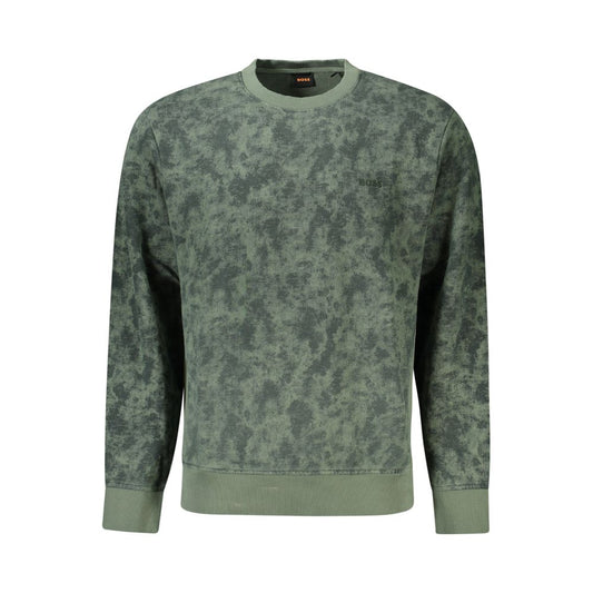 Hugo Boss Verde Cotton Men Sweatshirt